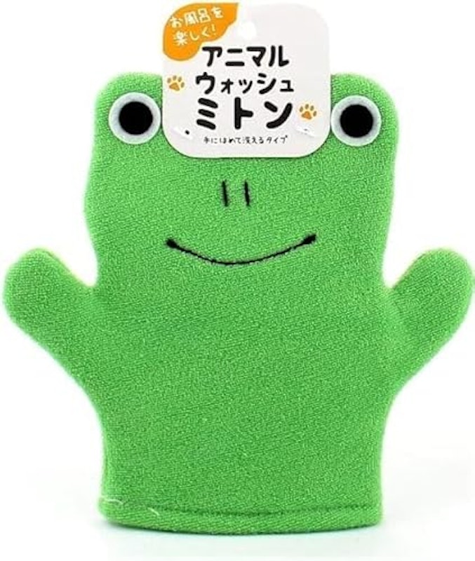 アニマルウォッシュミトン かえる 3