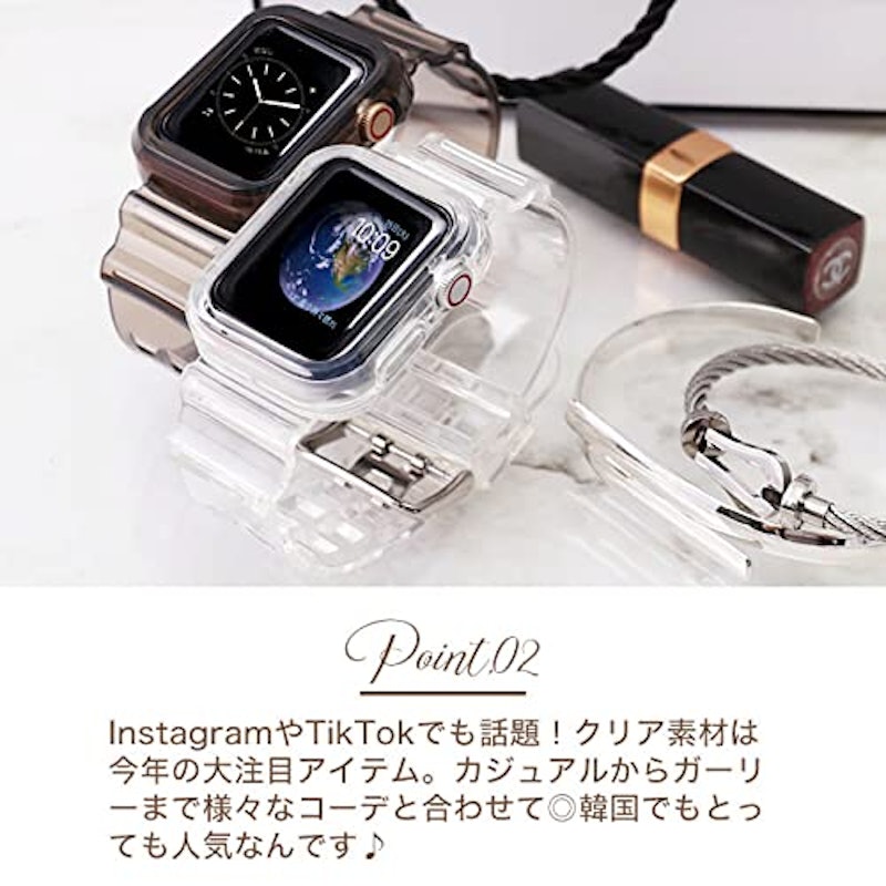 Apple Watch クリアベルト 3