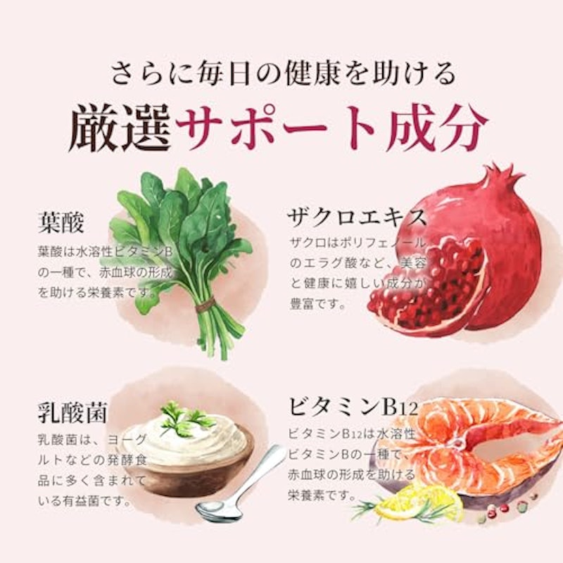 鉄分 21mg サプリ 4