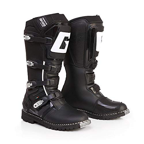 ブラックオフロードブーツ M12 バイク ブーツ モトクロス/エンデューロ オフロード 林道