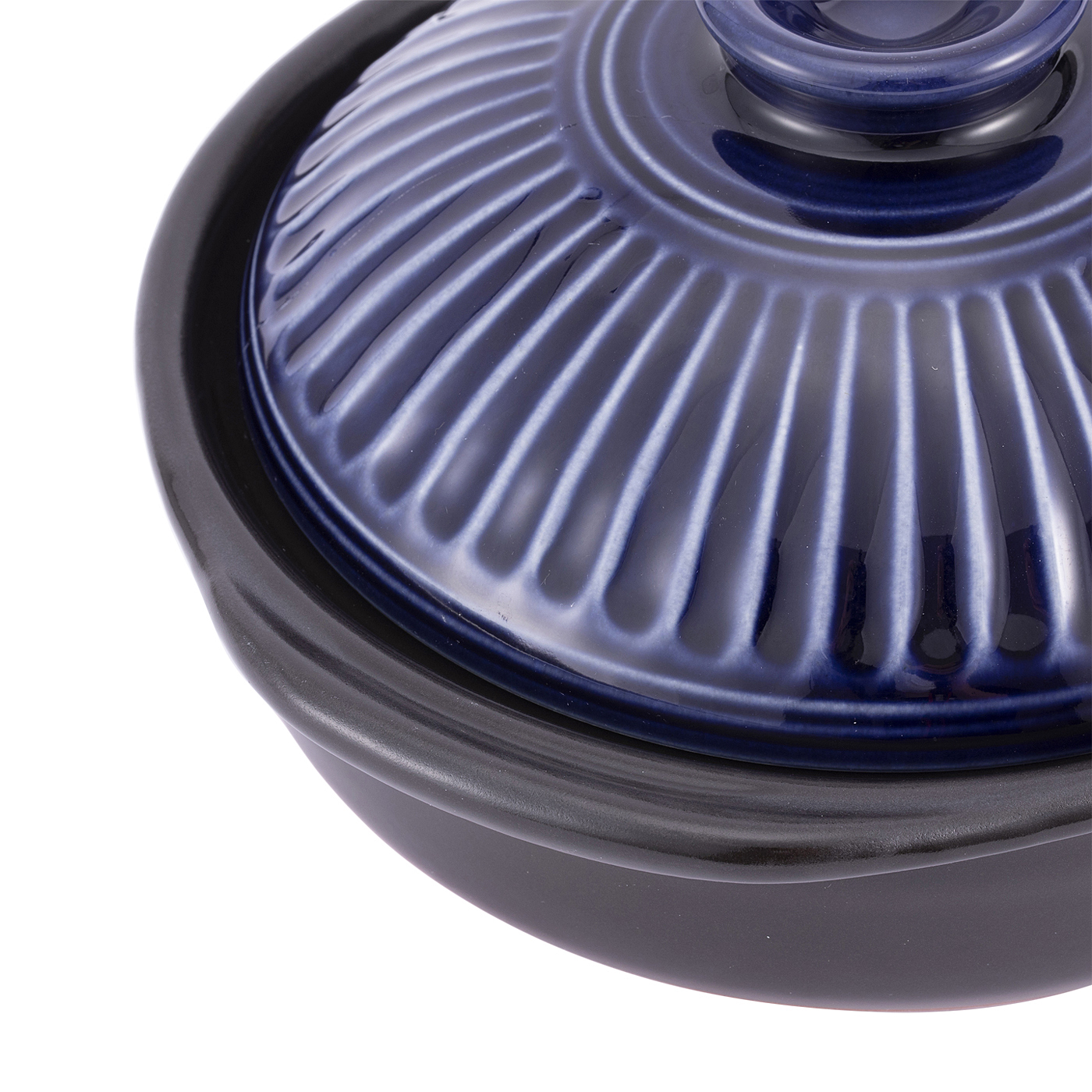 菊花 土鍋 瑠璃釉 5