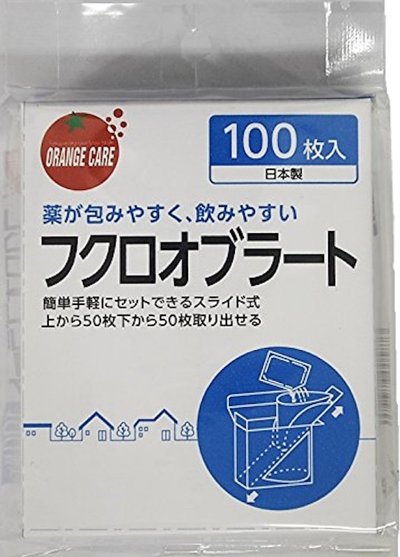 オレンジケアプロダクツ オブラート袋型 100枚 1