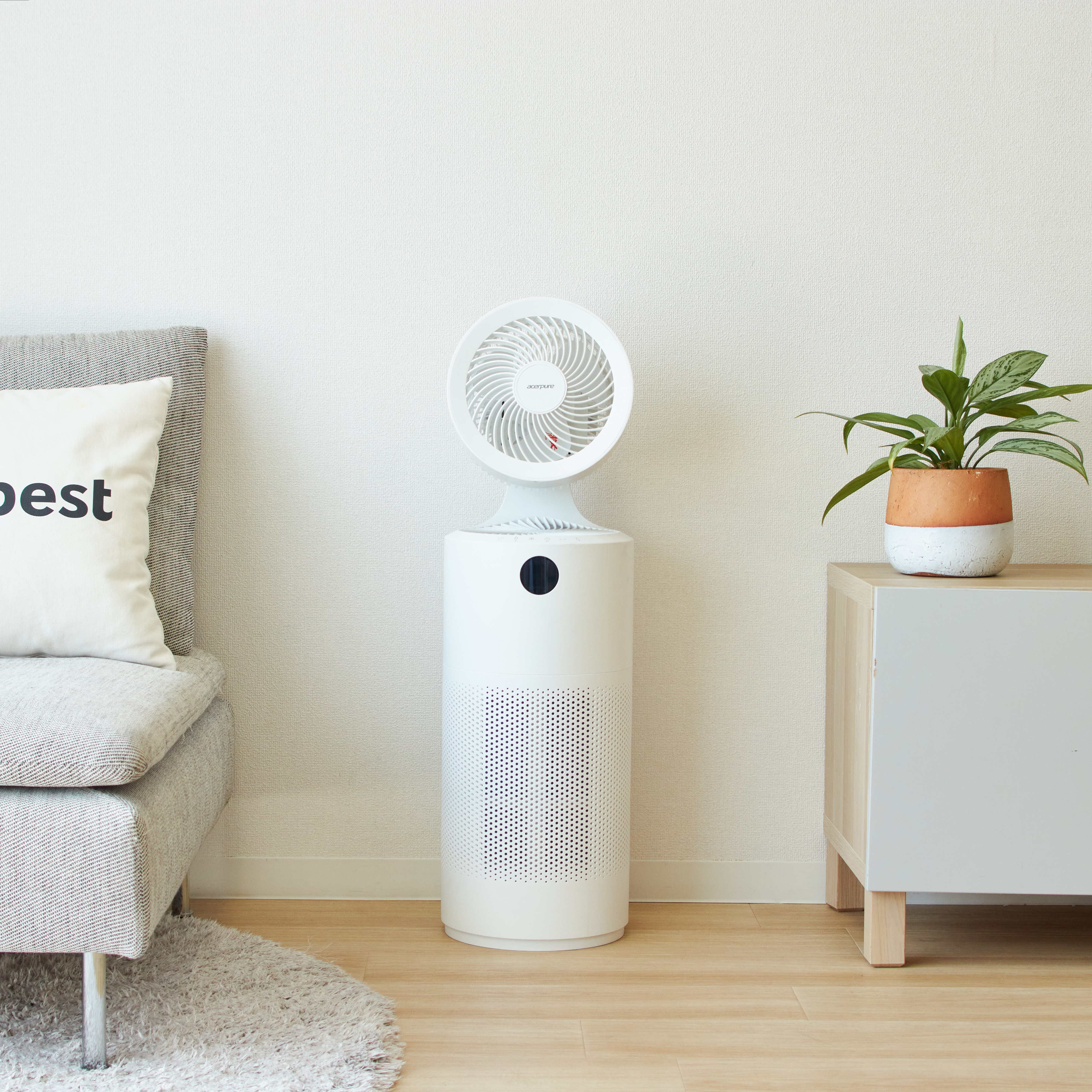 Acer エアサーキュレーター付き空気清浄機 AC551-50Wをレビュー