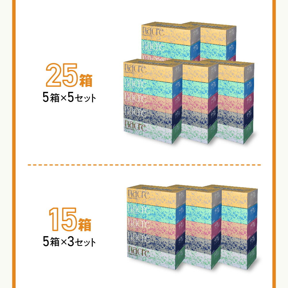  ティッシュペーパー ナクレ 15箱 3