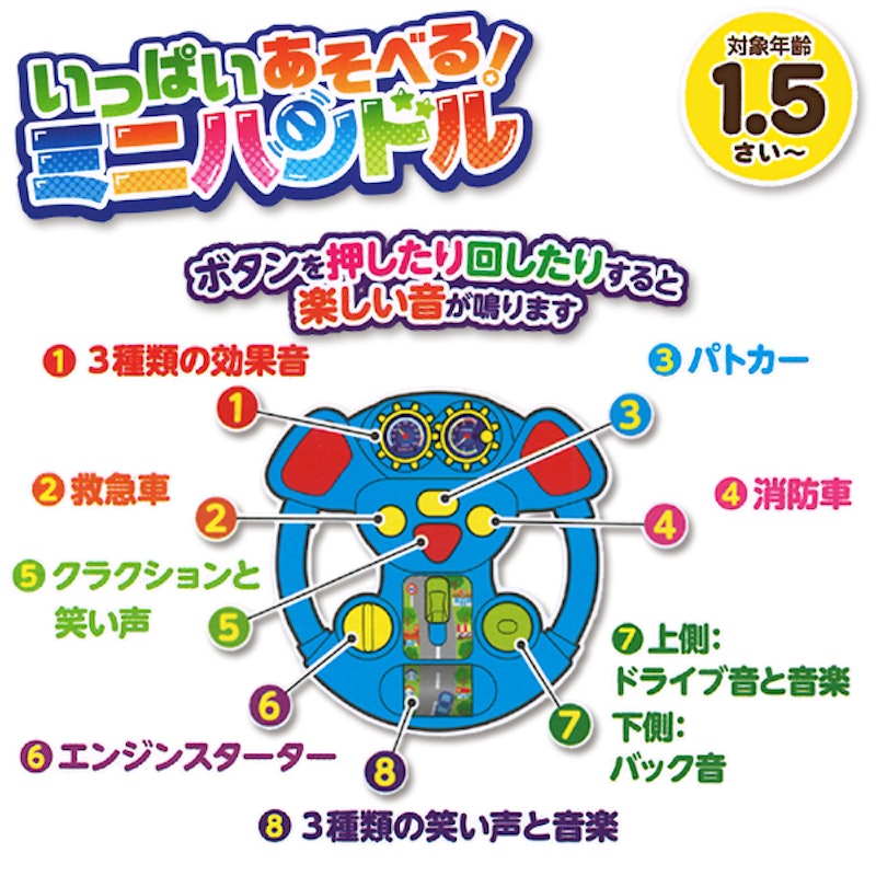 SmartAngel いっぱい遊べるミニハンドル 4