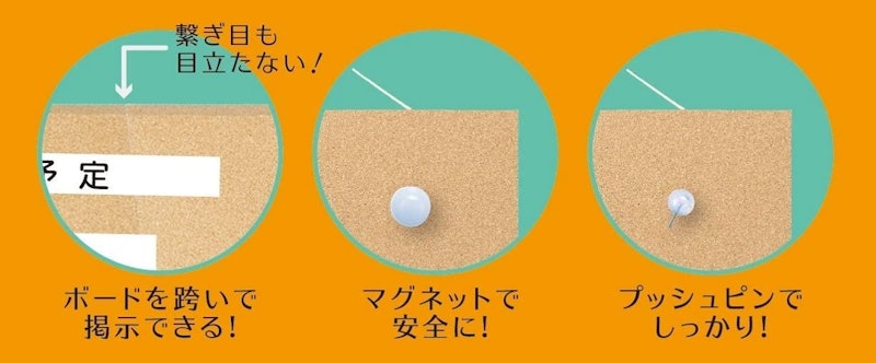 枠無しマグピンコルクボード 4