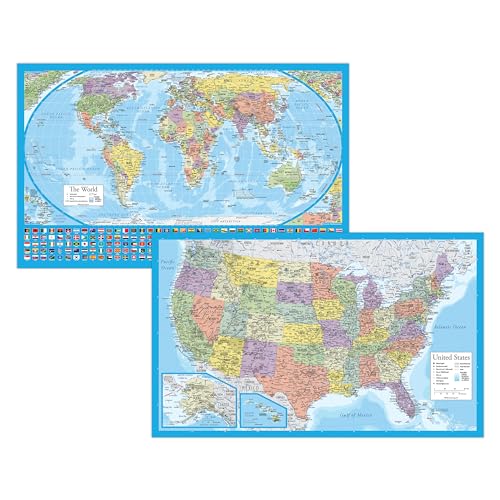 ラミネート加工世界地図ポスター 1