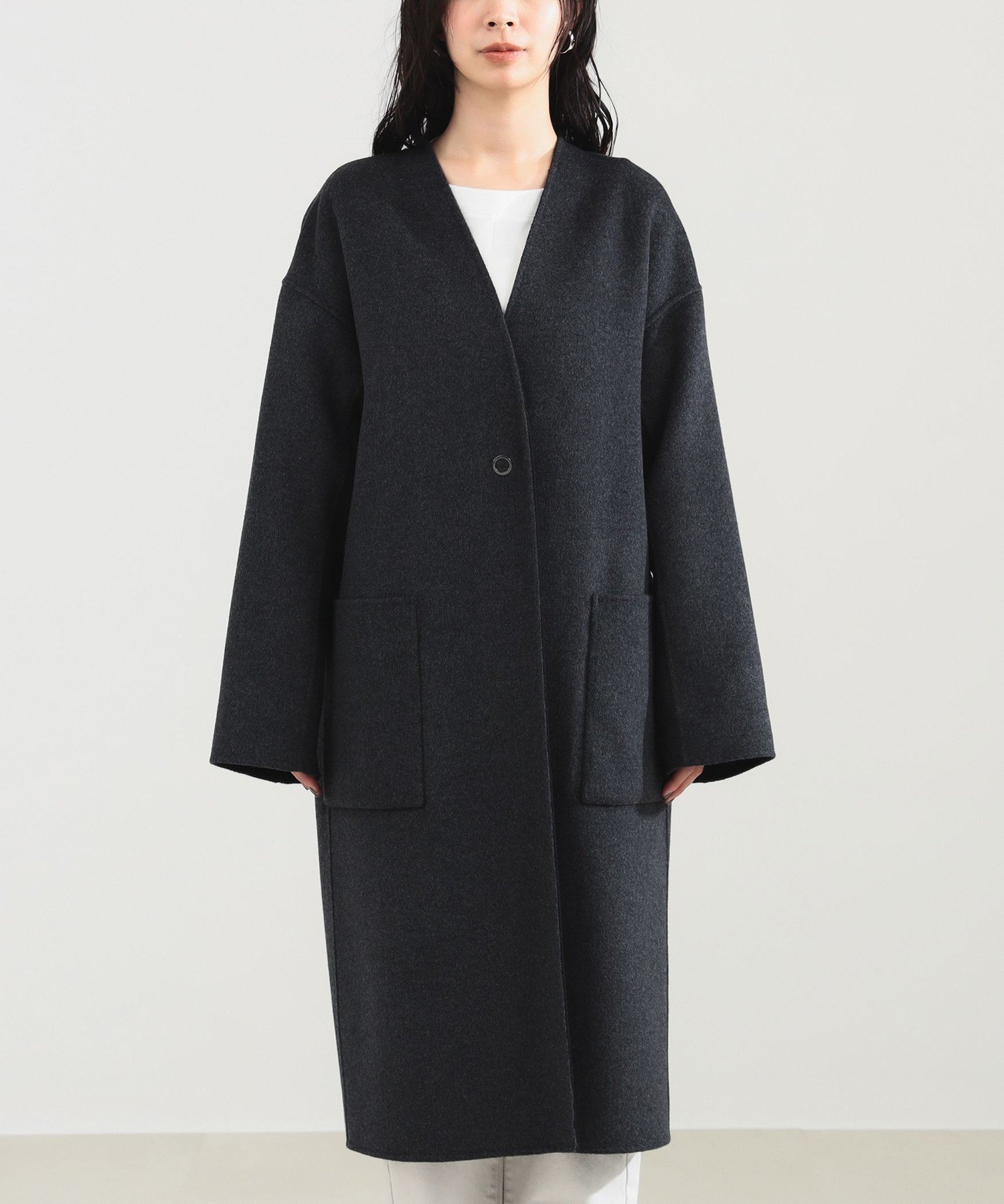 Demi-Luxe BEAMS リバーロングコート 4