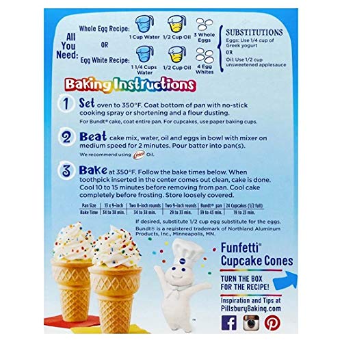 Funfetti  ホワイトケーキミックス 2