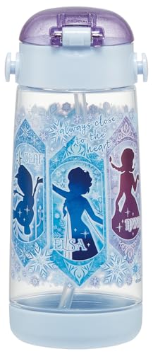 ワンプッシュ式ストロー水筒 アナと雪の女王 2