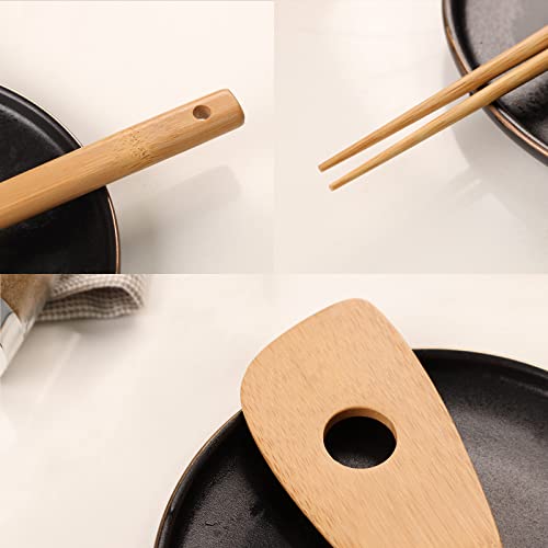 天然竹製 へら・菜箸２点セット 5