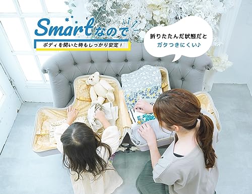 折りたたみ機能+ストッパー付き こどもが乗れるキッズキャリー 8