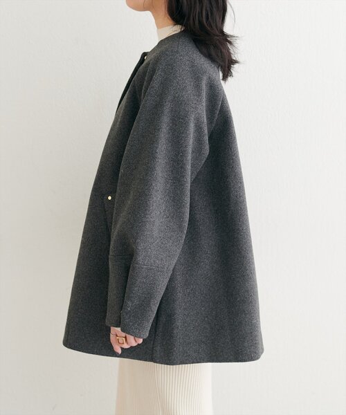 osono 2WAYノーカラーコート 17