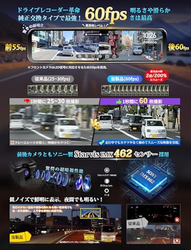 ミラー型ドライブレコーダー 3