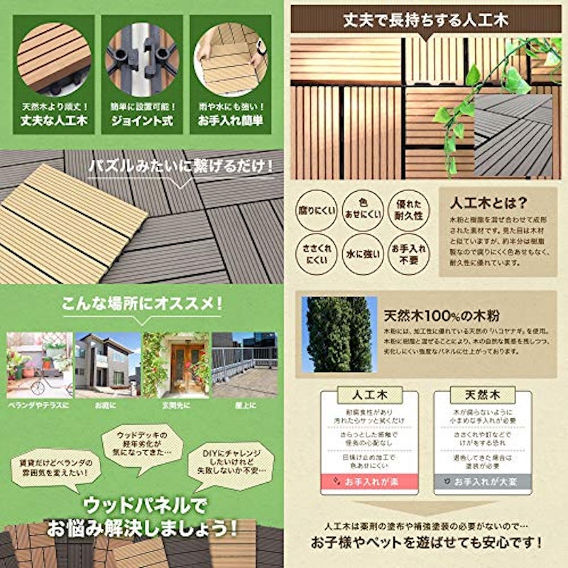 人工木ウッドパネル 3