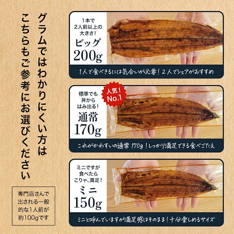 うなぎ蒲焼き 3種セット 7