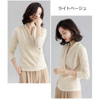 パールズ カシュクールニットトップス 6