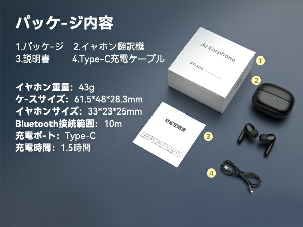イヤホン翻訳機 3