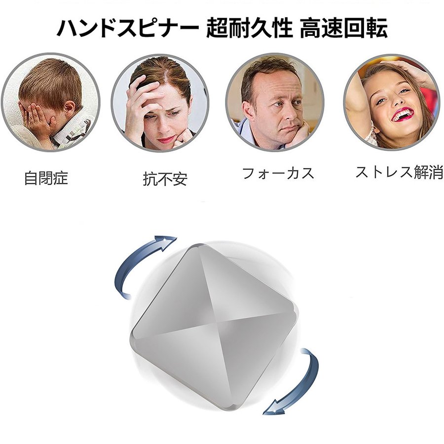 ハンドスピナー スクエア 4