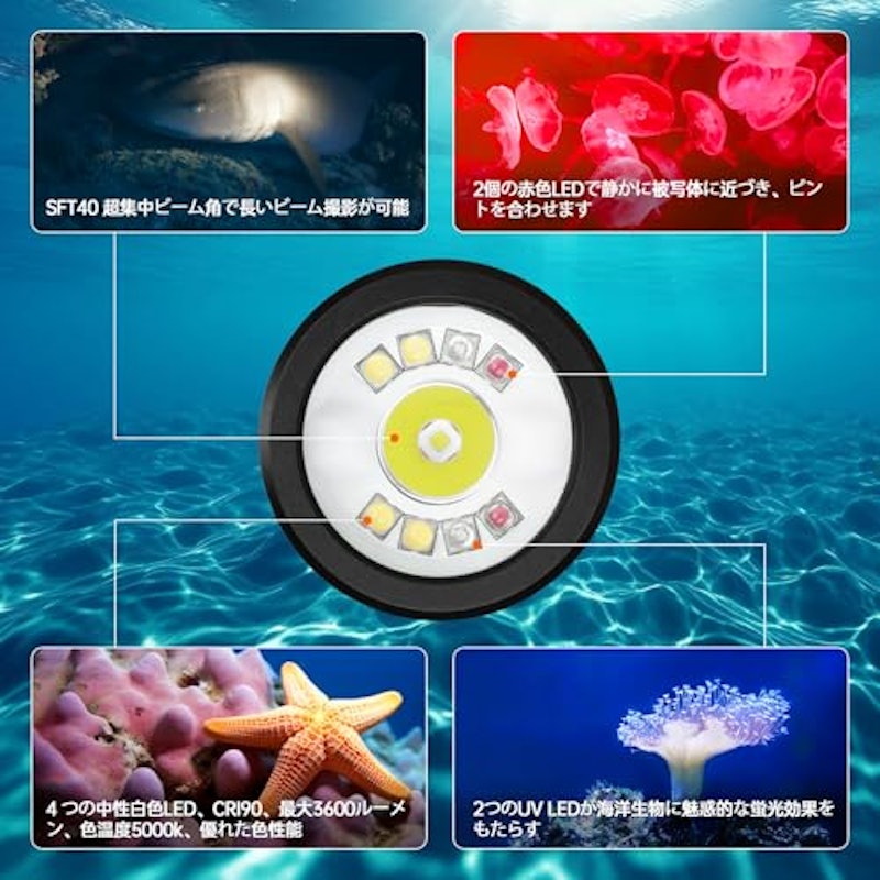 Wurkkos ダイビングライト 2