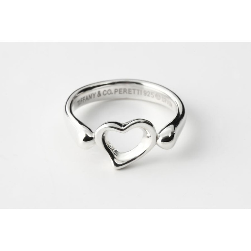 ティファニー シルバー925 ハートデザインリング ティファニーの ティファニー シルバー925 ハートデザインリング ティファニーの