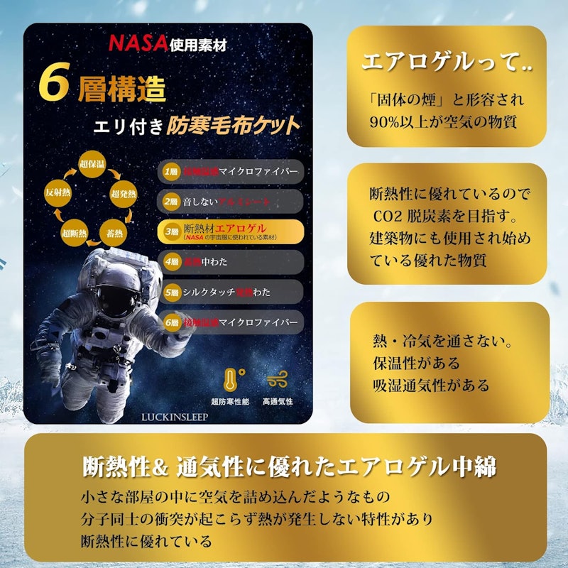 6層構造 ブランケット 10