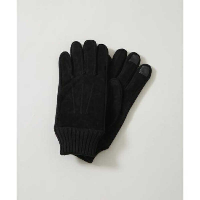 Thinsulate スウェード×ニット切替グローブ 1