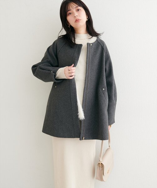 osono 2WAYノーカラーコート 14