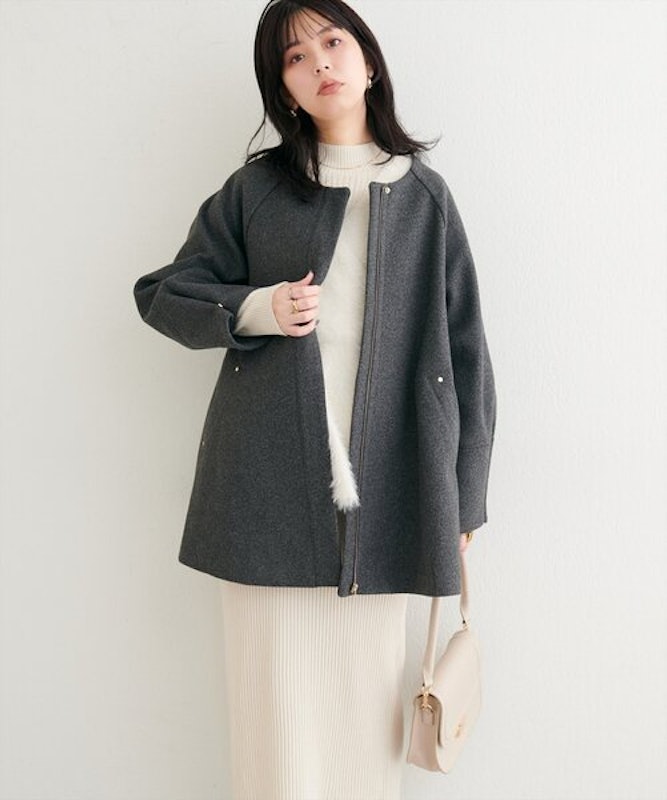 osono 2WAYノーカラーコート 14
