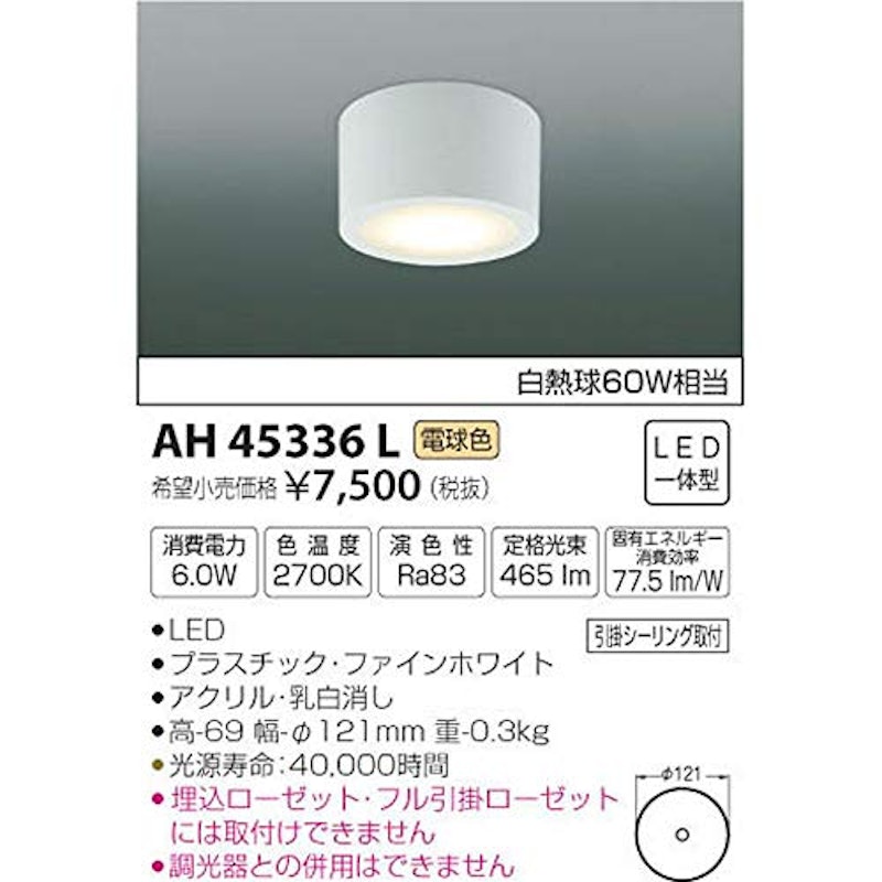 小型シーリングライト 2