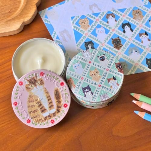 スチームクリーム 猫とお花 6