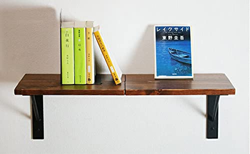 棚受け金具 ストレート型 ブラック 4