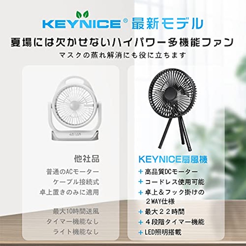 キャンプ扇風機 2