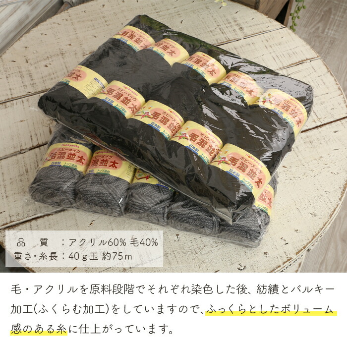 ホビーメイク 毛混並太 3