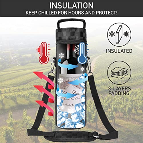 1 BOTTLE WINE CARRIER BAG 2