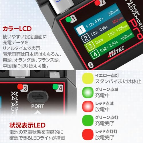 AA/AAA Charger X4 Advanced EX Pro 4