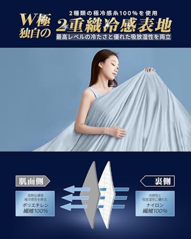 W極冷感タオルケット 4