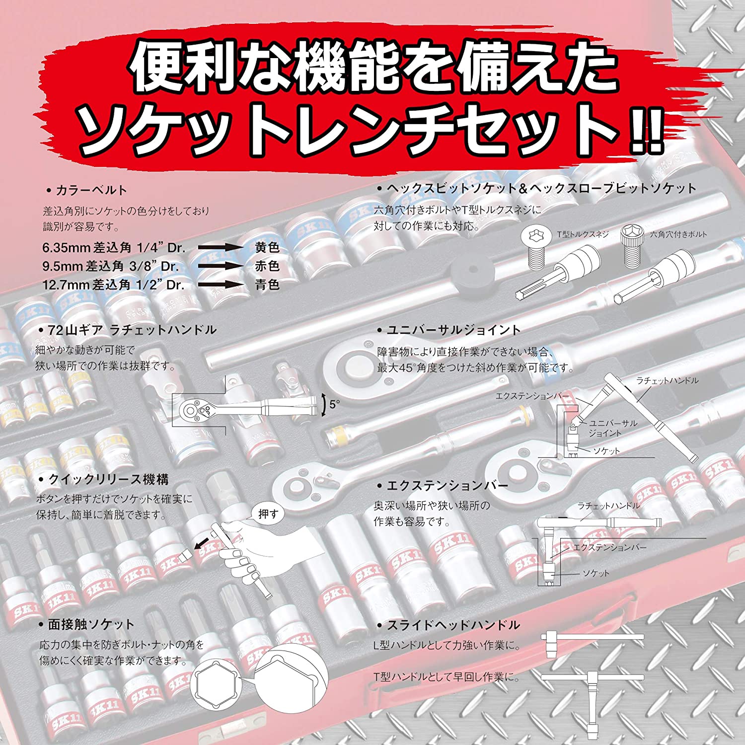 SK11 ソケットレンチセット 6