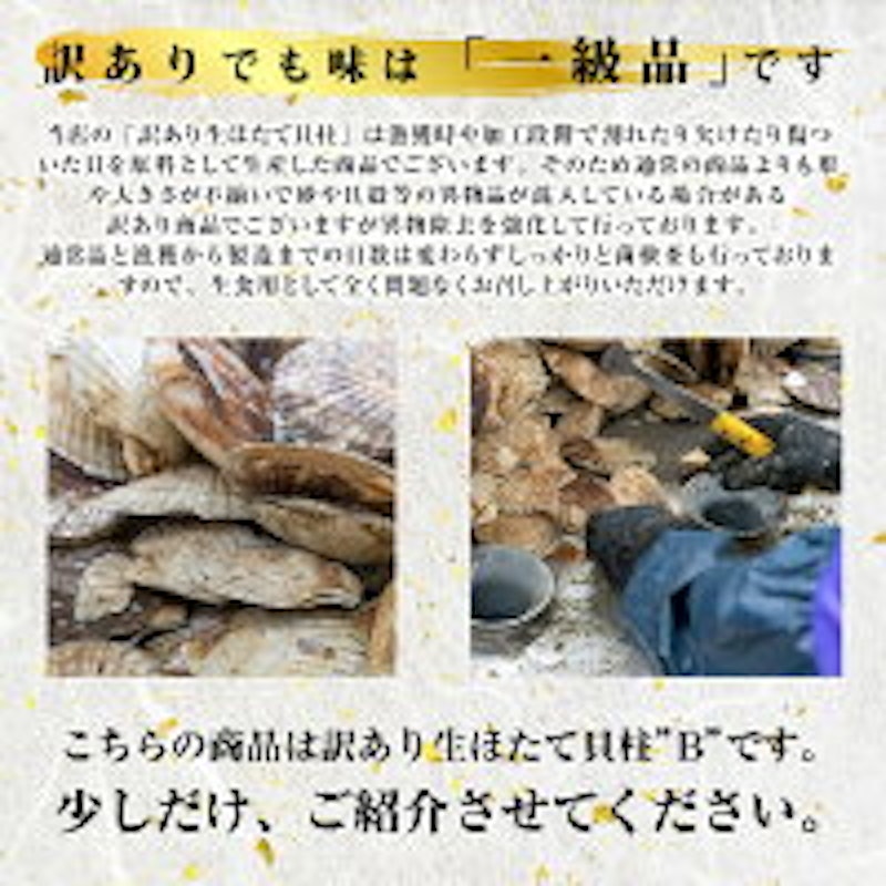 訳ありほたて貝柱 5