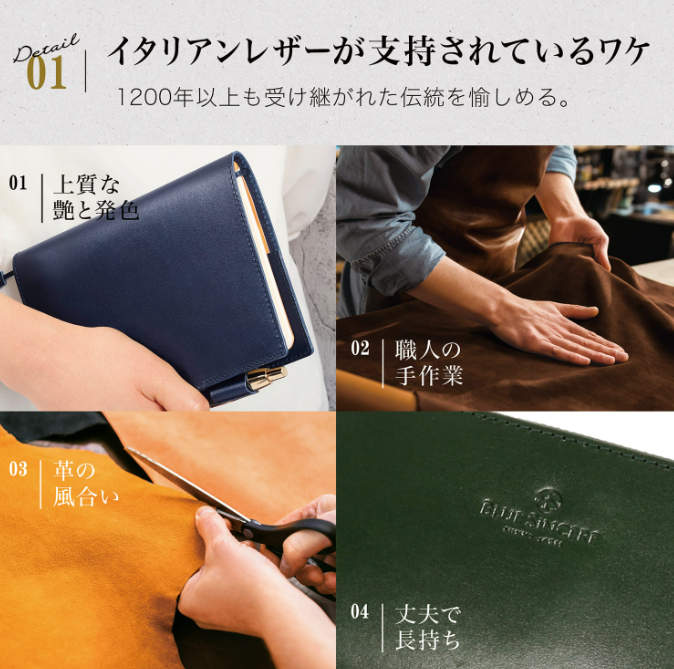 Levi A6 手帳カバー 2