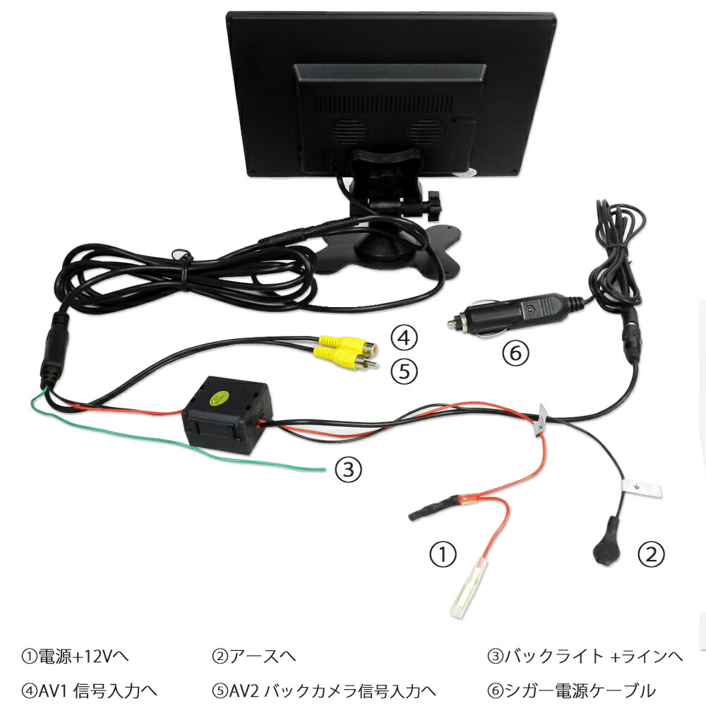 9インチ オンダッシュモニター 7