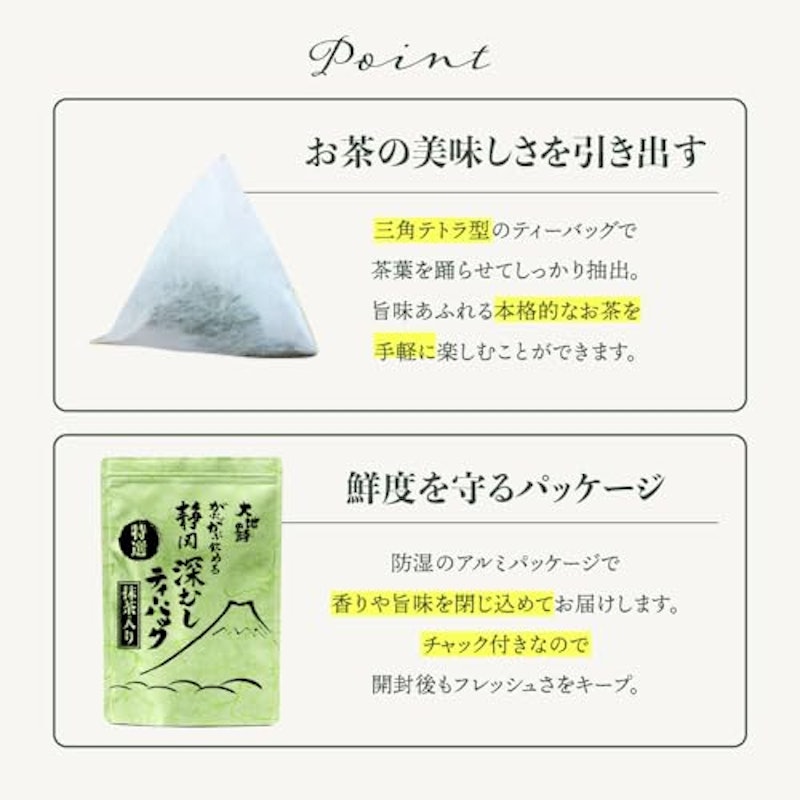 深むしティーパック 抹茶入り 6