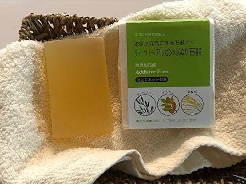ティーツリー&アルガン&米ぬか純石鹸 1