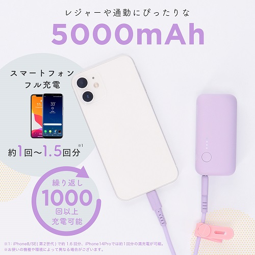 mocolon モバイルバッテリー 5,000mAh 4