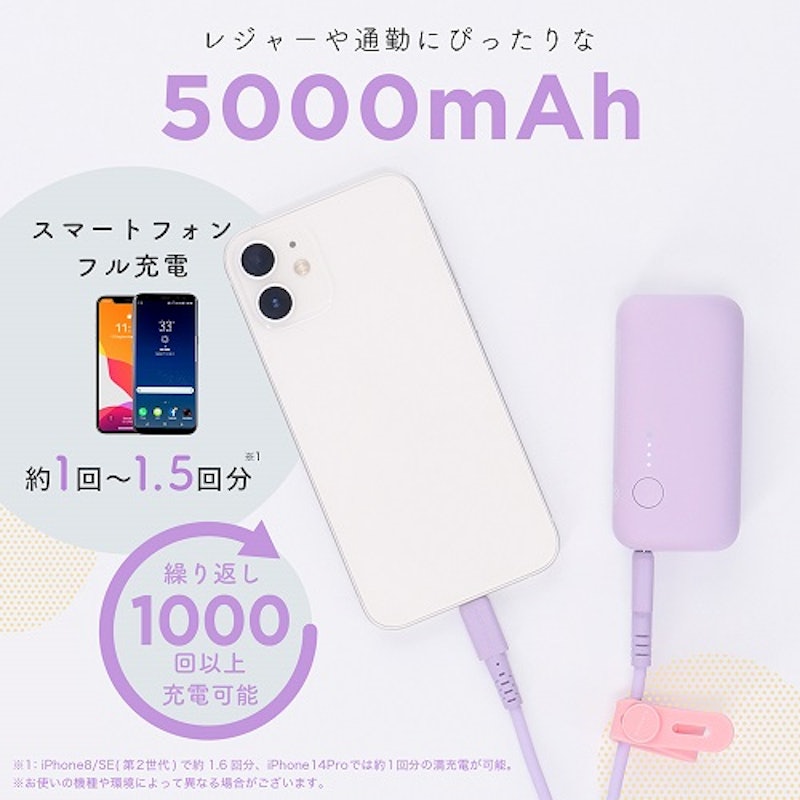 mocolon モバイルバッテリー 5,000mAh 4