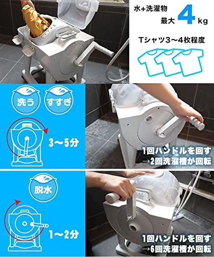 ドラム式全手動洗濯機 ぐるぐるぶんまわ槽 4