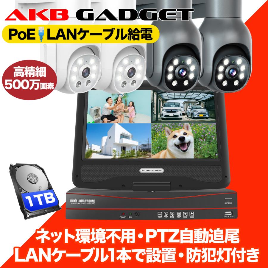 防犯カメラ 屋外 セット 1