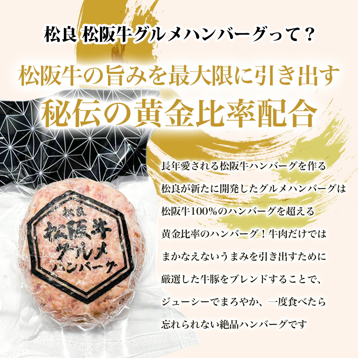 松阪牛入りハンバーグ 5