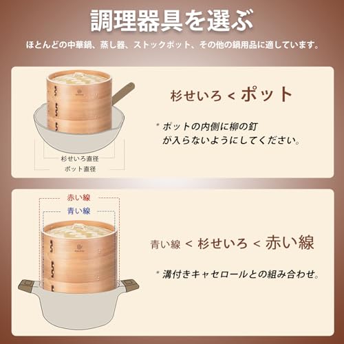深めの杉せいろ 8
