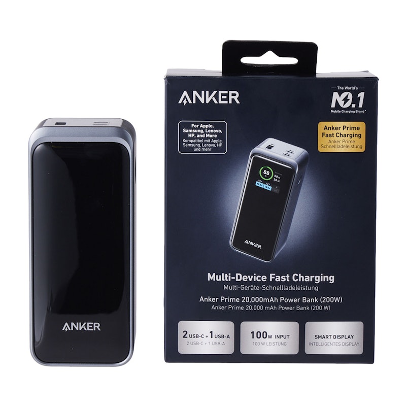 Anker Prime Power Bank (20000mAh, 200W)の口コミ・評判は?実際に Anker Prime Power Bank (20000mAh, 200W)の口コミ・評判は?実際に